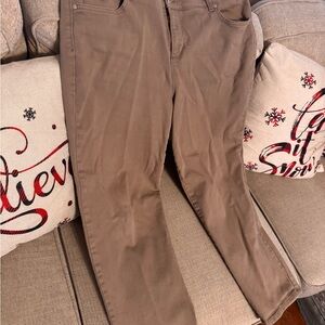 Gloria Vanderbilt Women's Tan Straight Leg Jeans